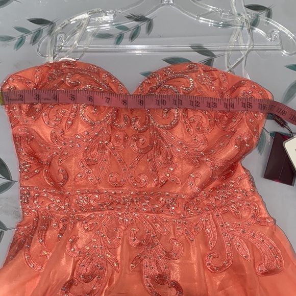 Juliet 772 Strapless Corset Back Party Dress - Picture 7 of 8